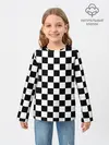 Детский лонгслив / Шахматка