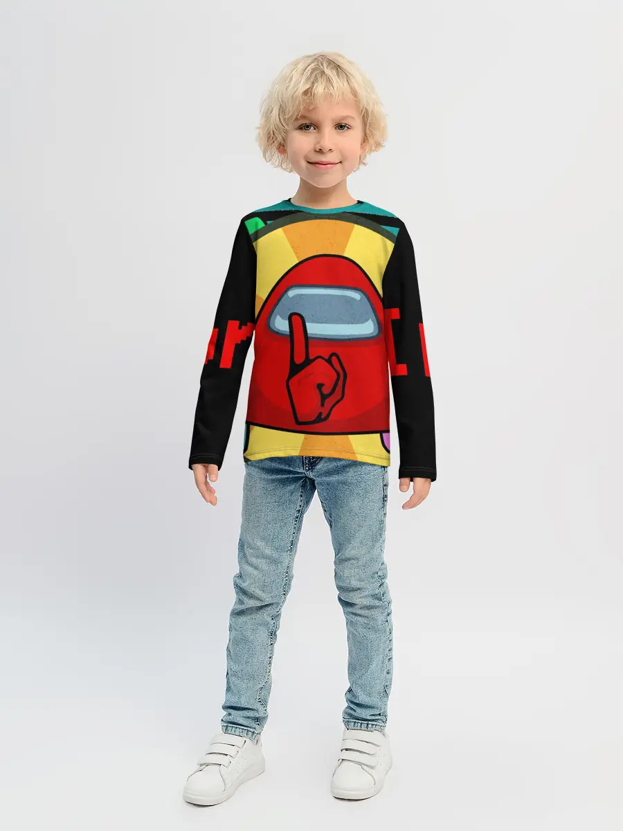 Детский лонгслив / Among Us IMPOSTOR