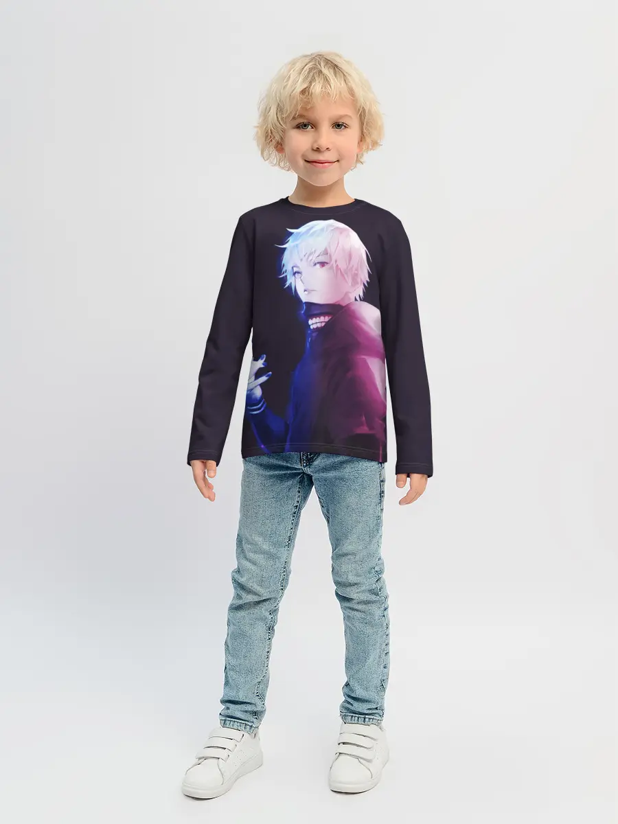 Детский лонгслив / Kaneki Ken обернулся
