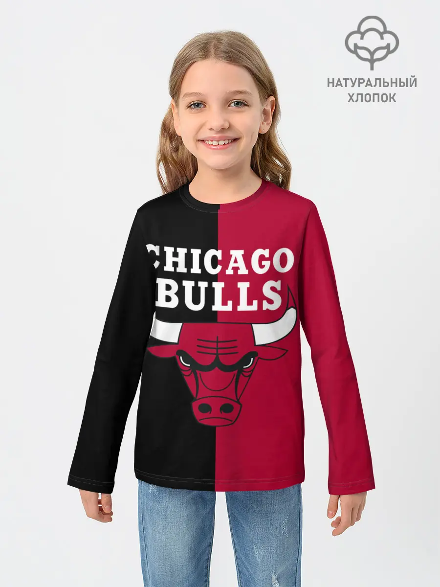 Детский лонгслив / Чикаго Буллз