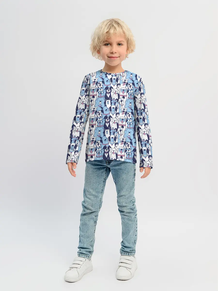 Детский лонгслив / МИЛЫЕ ПЕСИКИ