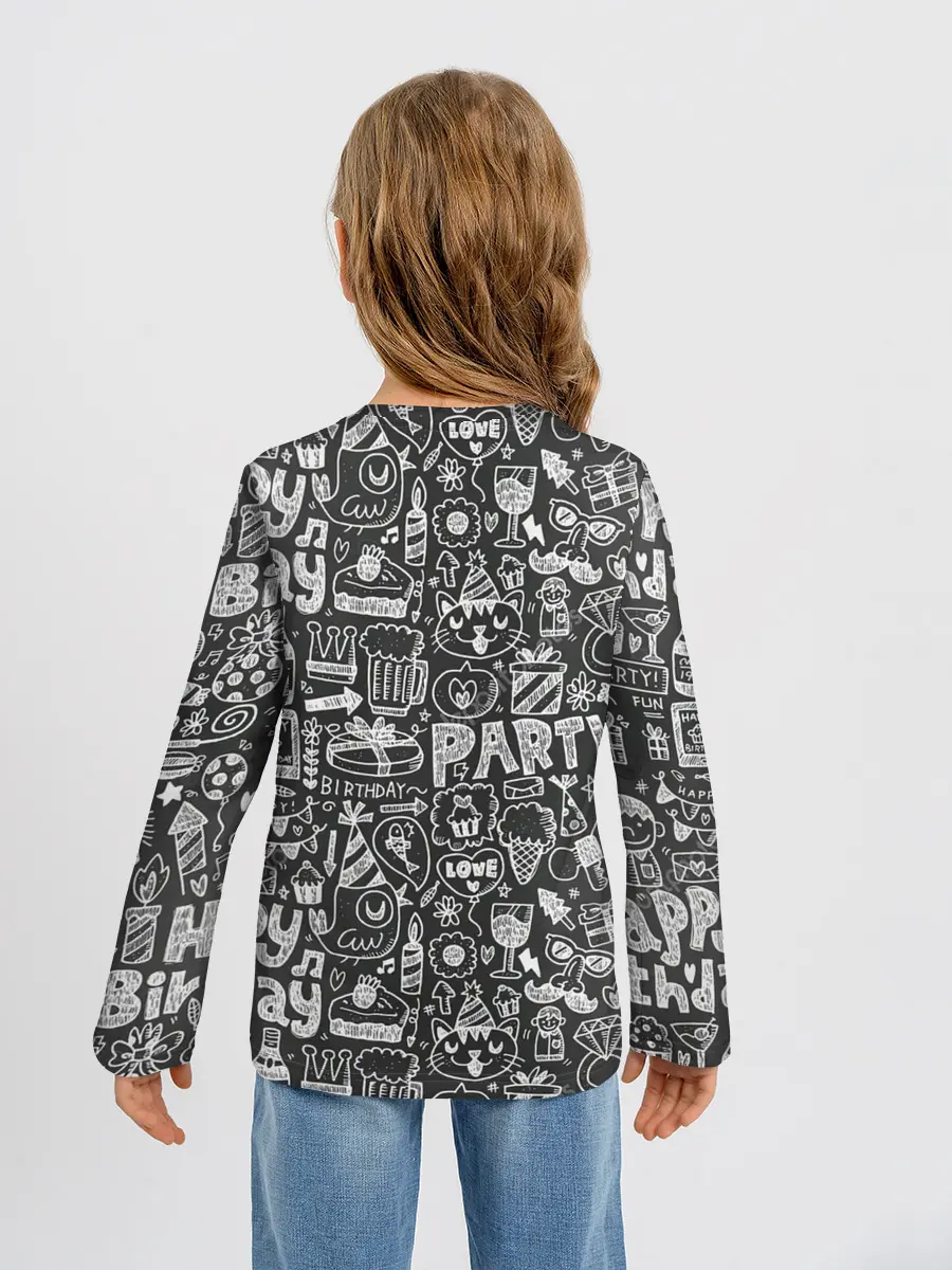 Детский лонгслив / С днём рождения