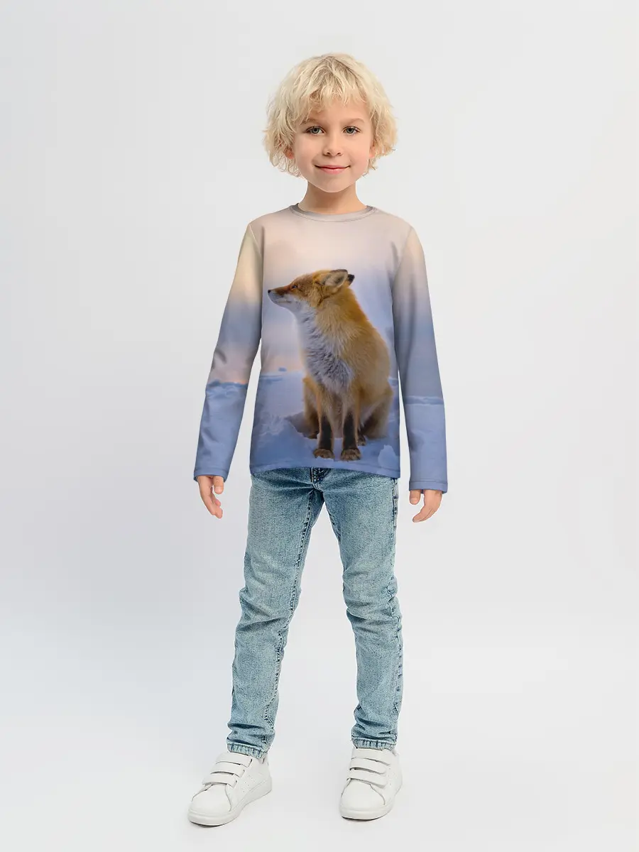 Детский лонгслив / Лисичка