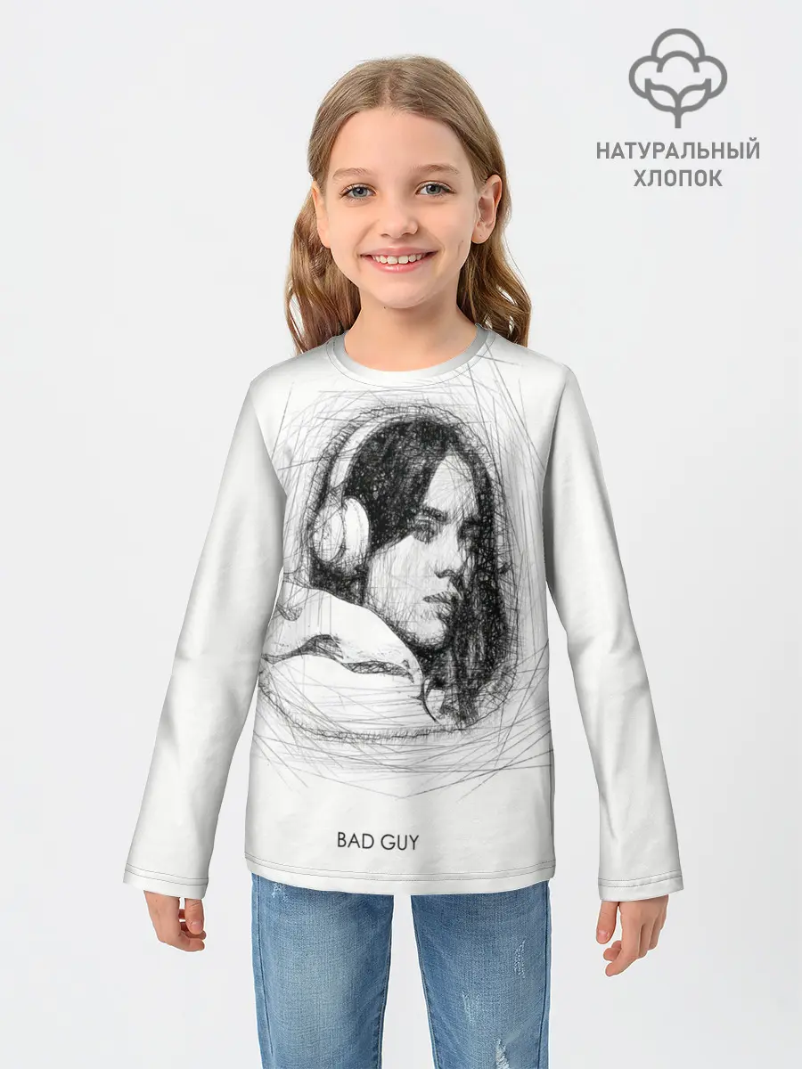 Детский лонгслив / Billie Eilish