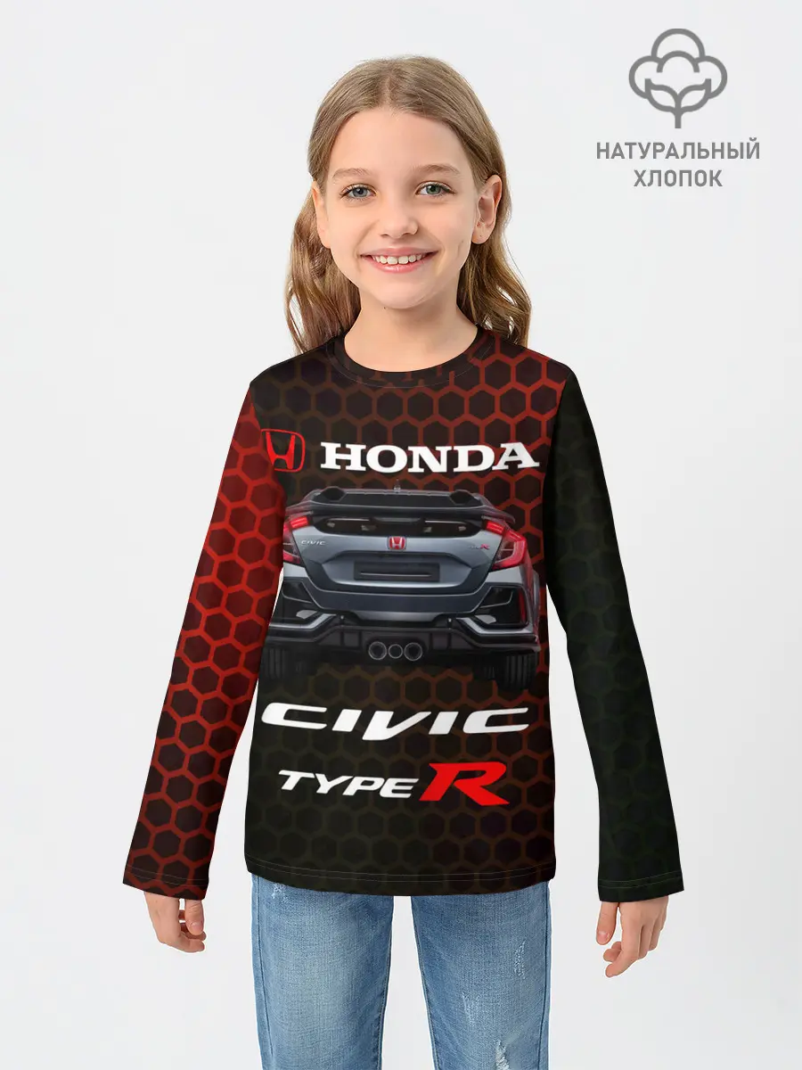 Детский лонгслив / Honda Civic Type R.