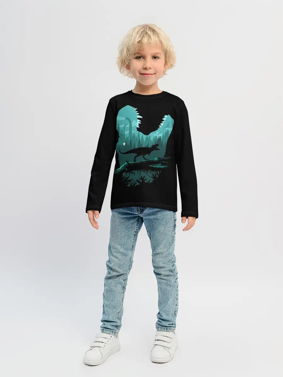 Детский лонгслив / T-Rex