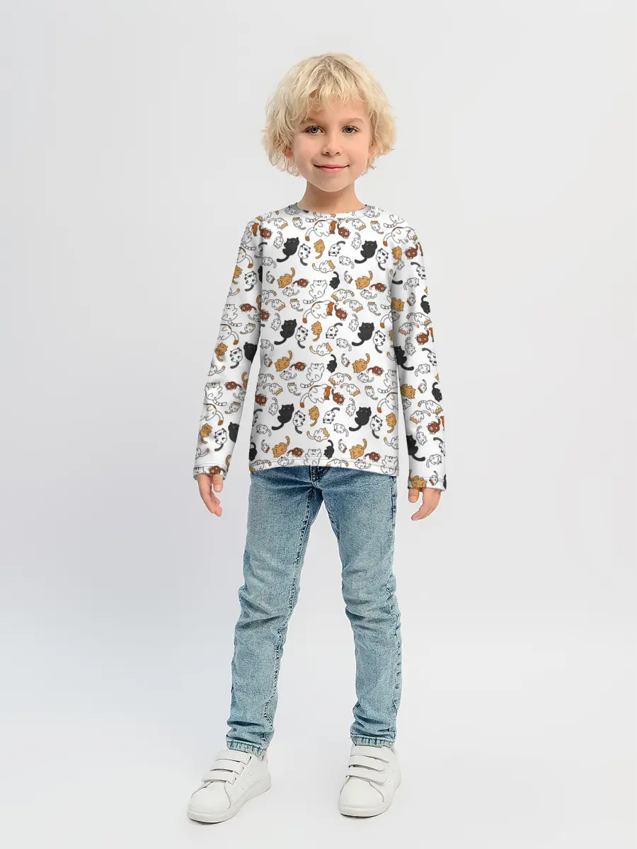 Детский лонгслив / КОТИКИ