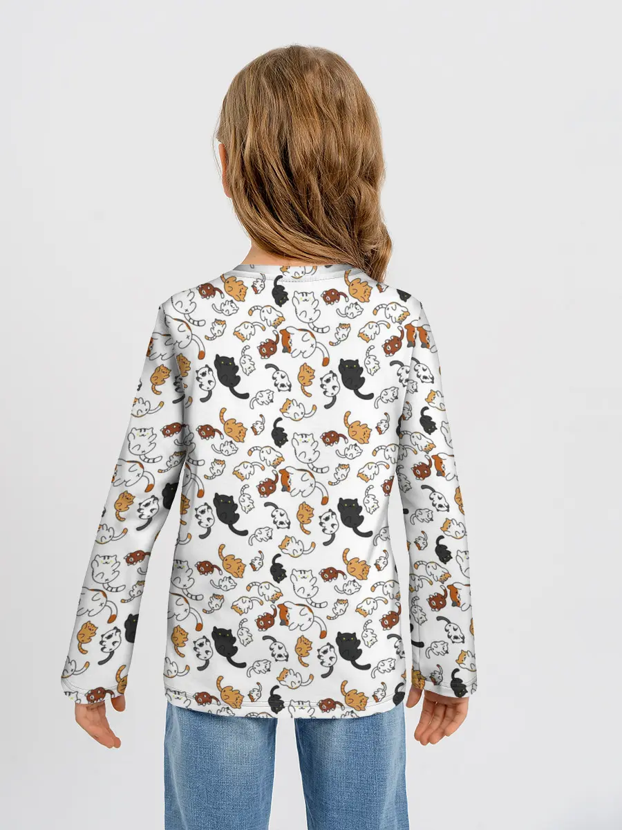 Детский лонгслив / КОТИКИ