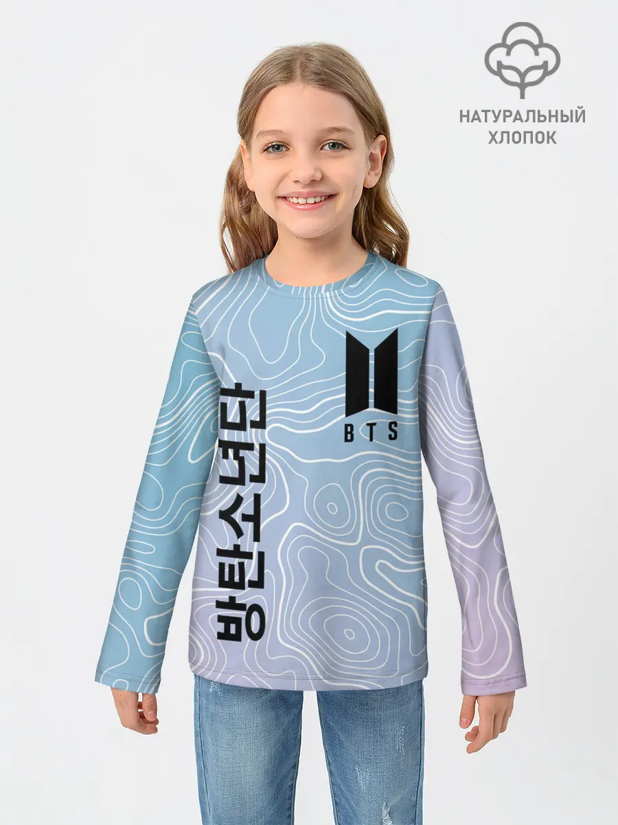 Детский лонгслив / BTS / БТС.