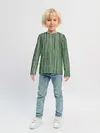 Детский лонгслив / Зеленый бамбук