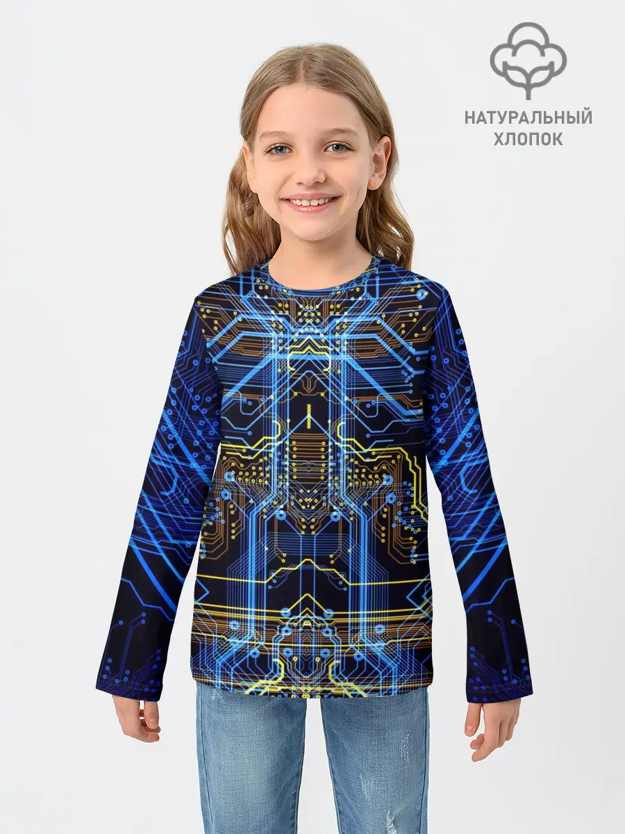 Детский лонгслив / Сircuit-$$$
