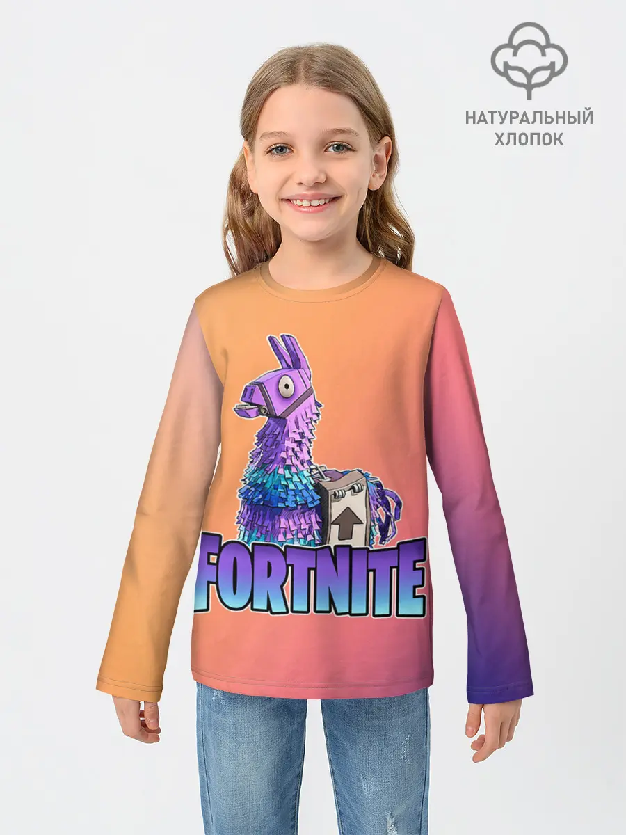Детский лонгслив / Fortnite | Lama