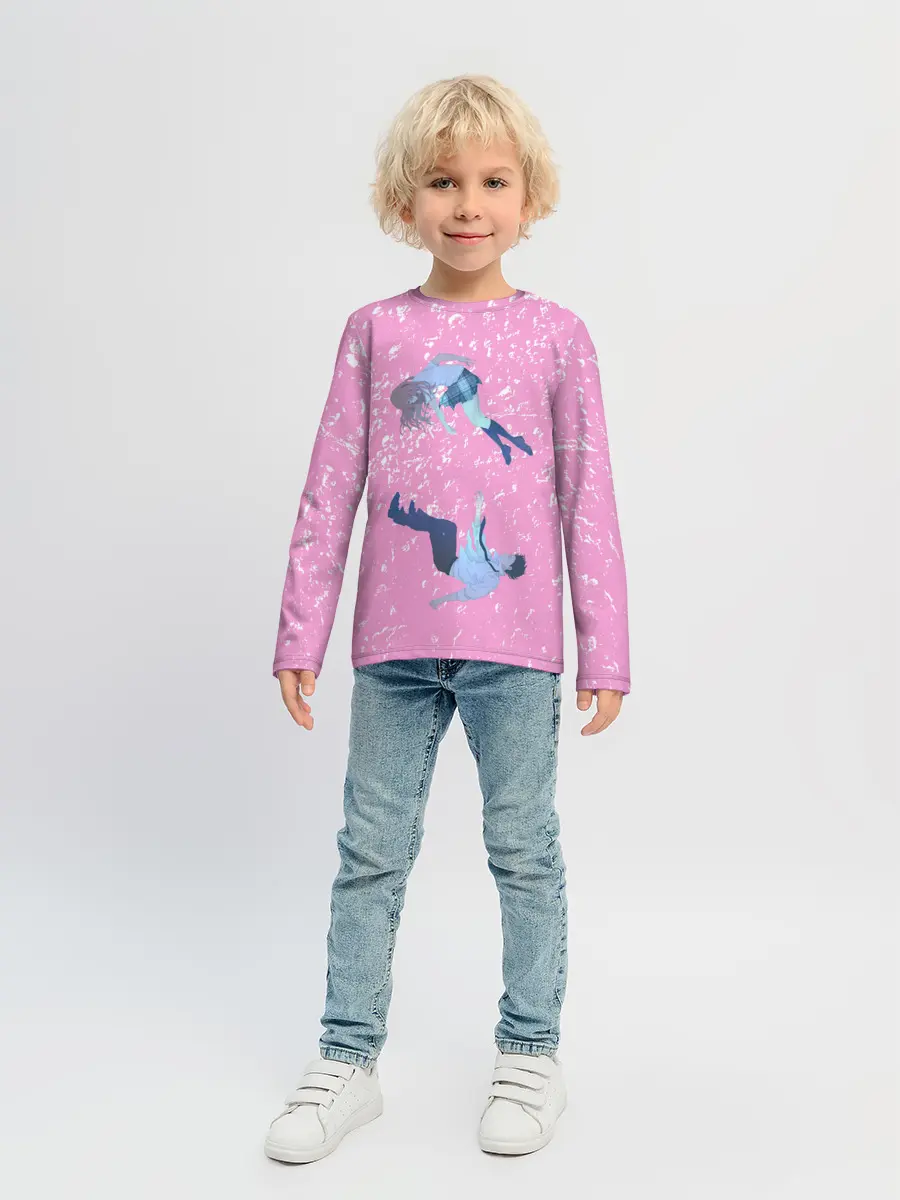 Детский лонгслив / Нисимия и Ишида парят в воздухе