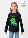 Детский лонгслив / Among us Lime+ kid lime