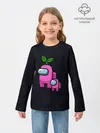 Детский лонгслив / Among us Pink+ kid Pink