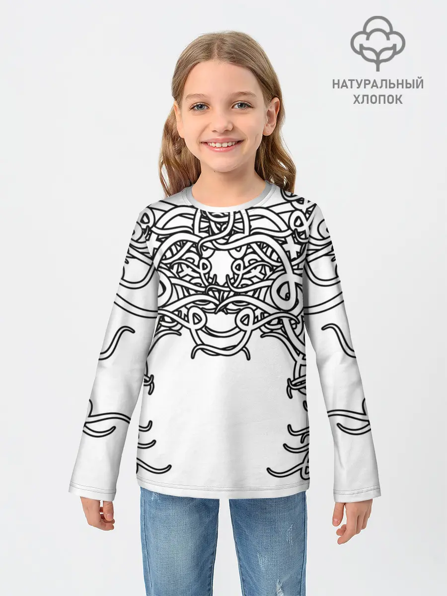 Детский лонгслив / Фэнтези мотылёк