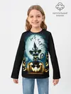 Детский лонгслив / Хэллоуин Кот