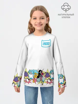 Детский лонгслив / Finn Adventure Time
