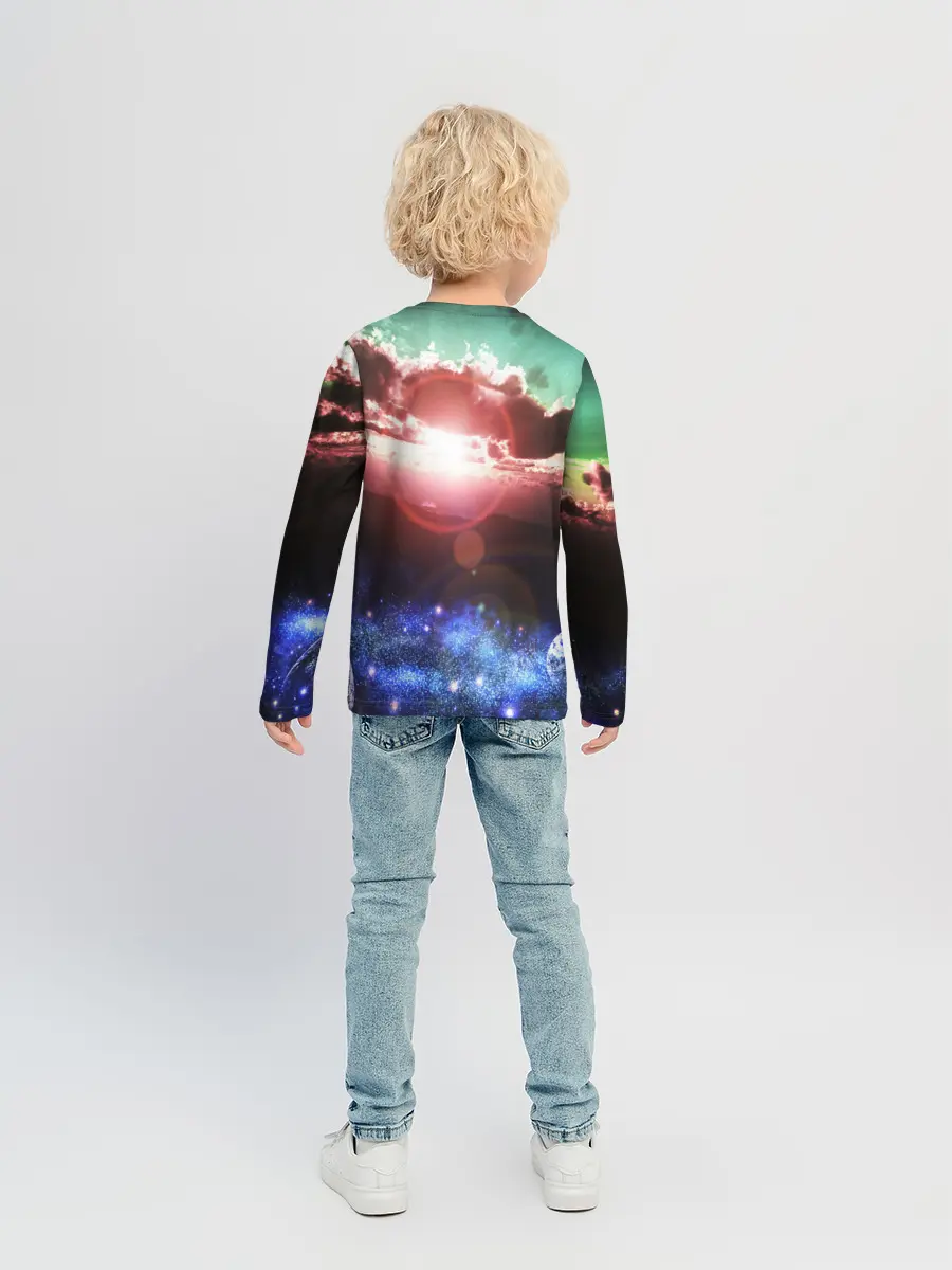 Детский лонгслив / ЗАКАТ НОЧНОЙ