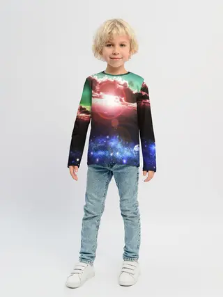Детский лонгслив / ЗАКАТ НОЧНОЙ