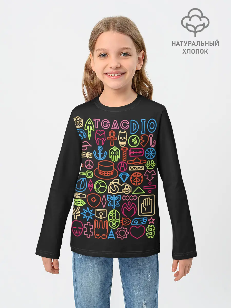 Детский лонгслив / Приключения ДжоДжо