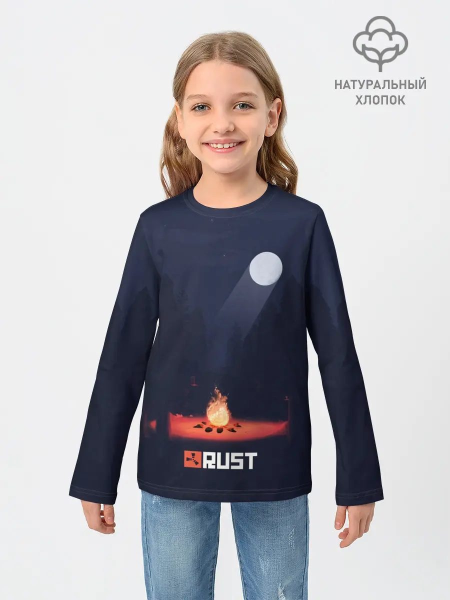 Детский лонгслив / Rust