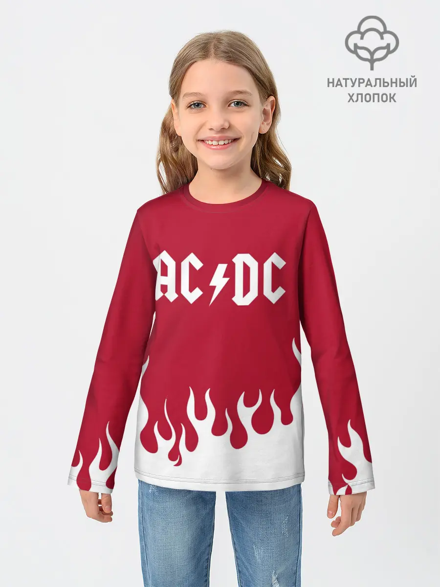 Детский лонгслив / AC DC