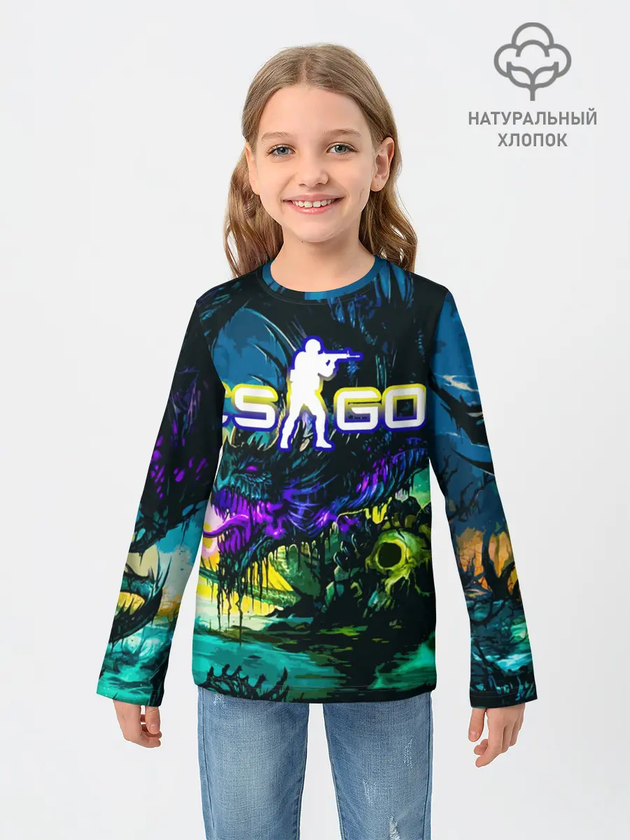 Детский лонгслив / CS GO