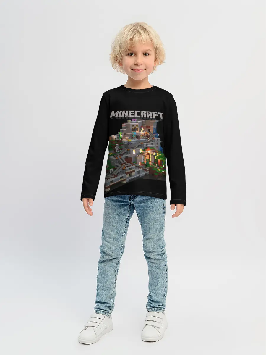 Детский лонгслив / MINECRAFT