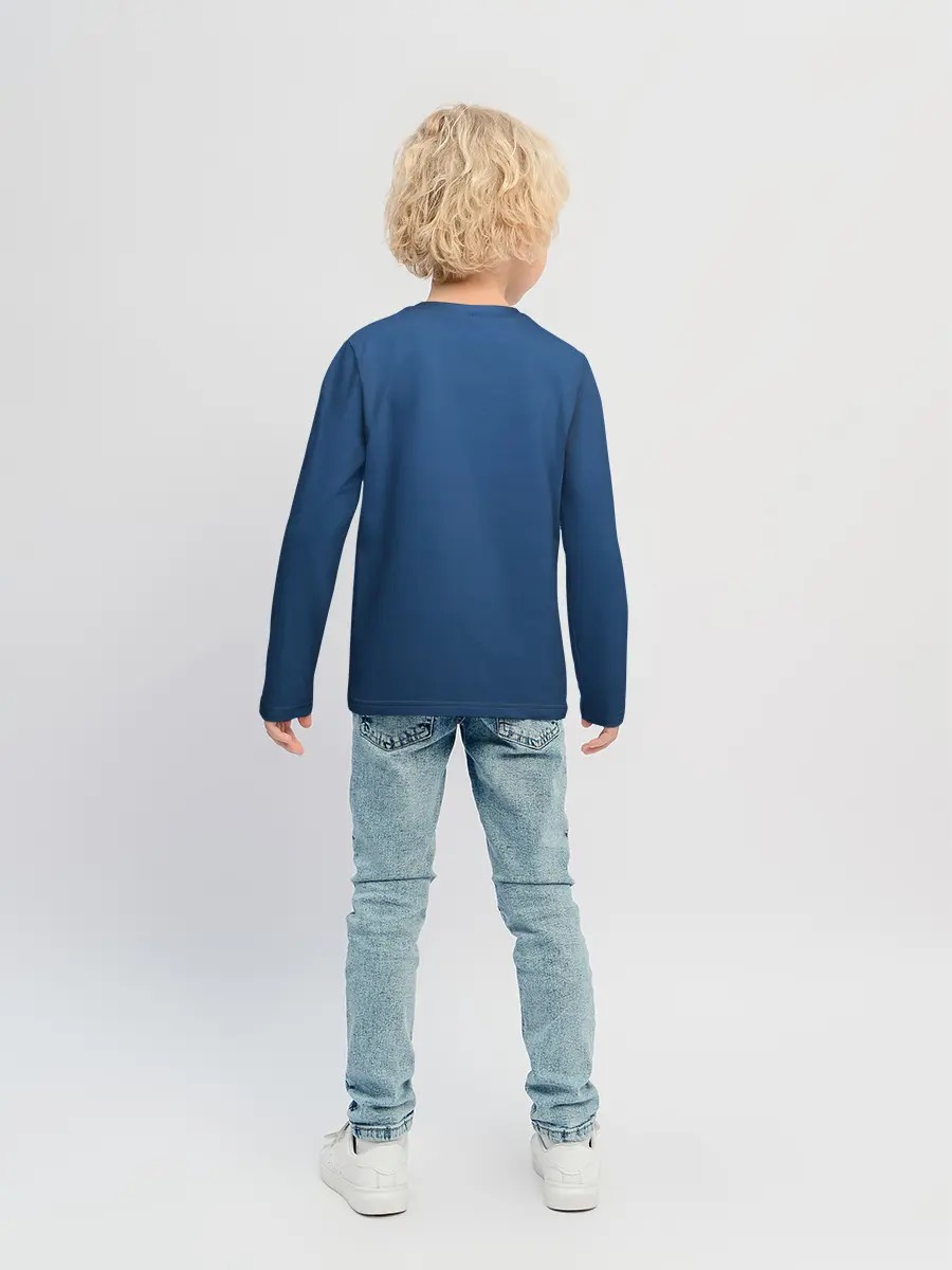 Детский лонгслив / 19-4052 Classic Blue