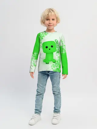 Детский лонгслив / MINECRAFT CREEPER