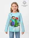 Детский лонгслив / MINECRAFT НОВОГОДНИЙ