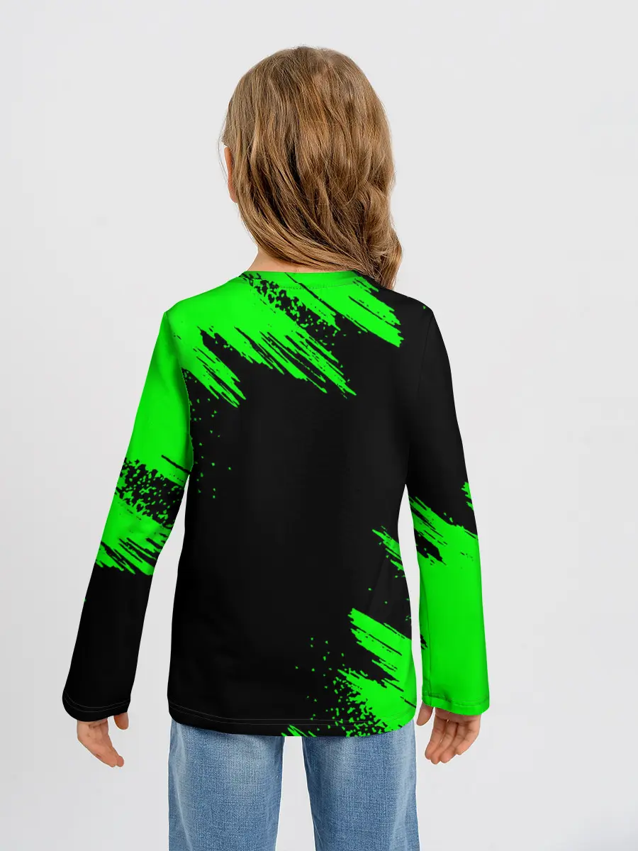 Детский лонгслив / MINECRAFT CREEPER