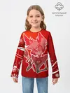 Детский лонгслив / Отель хазбин Новогодний