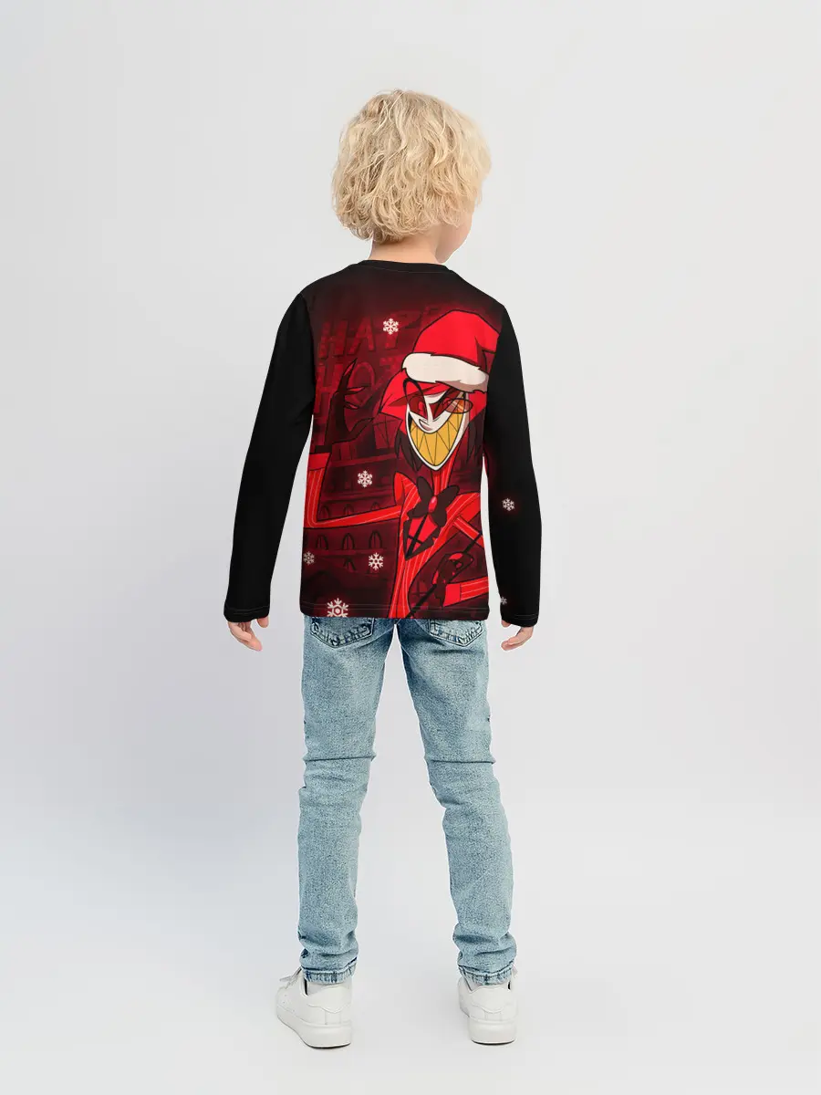 Детский лонгслив / Новогодний Отель Хазбин