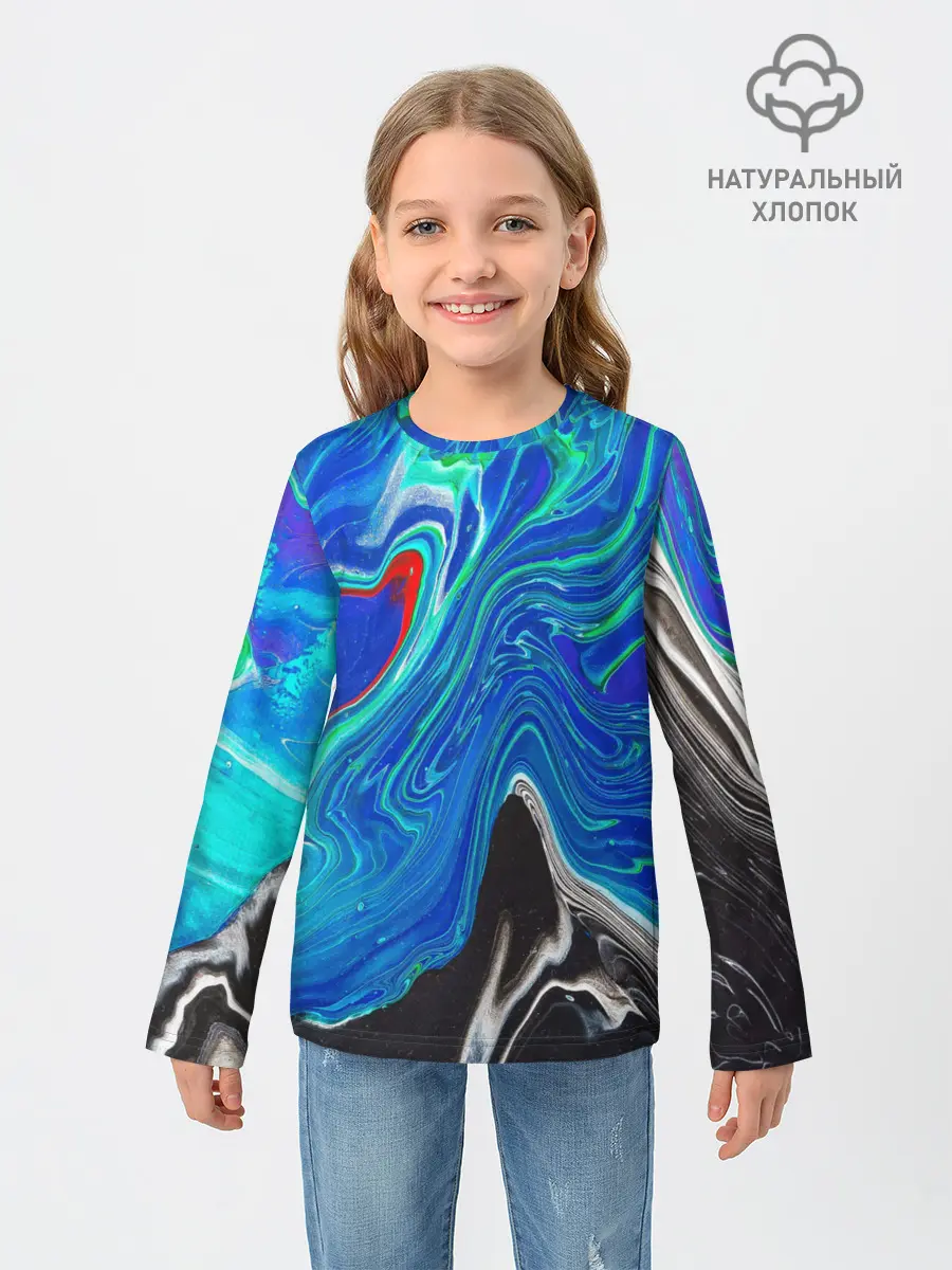 Детский лонгслив / КИСЛОТНЫЙ АКРИЛ