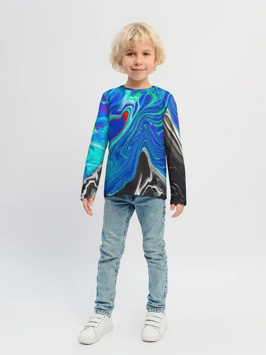 Детский лонгслив / КИСЛОТНЫЙ АКРИЛ