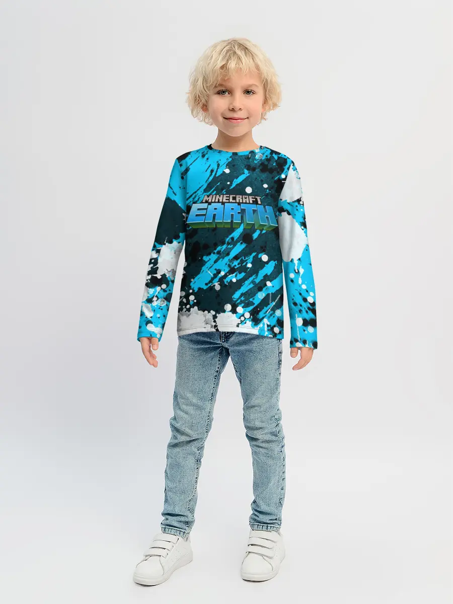 Детский лонгслив / Minecraft / Майнкрафт