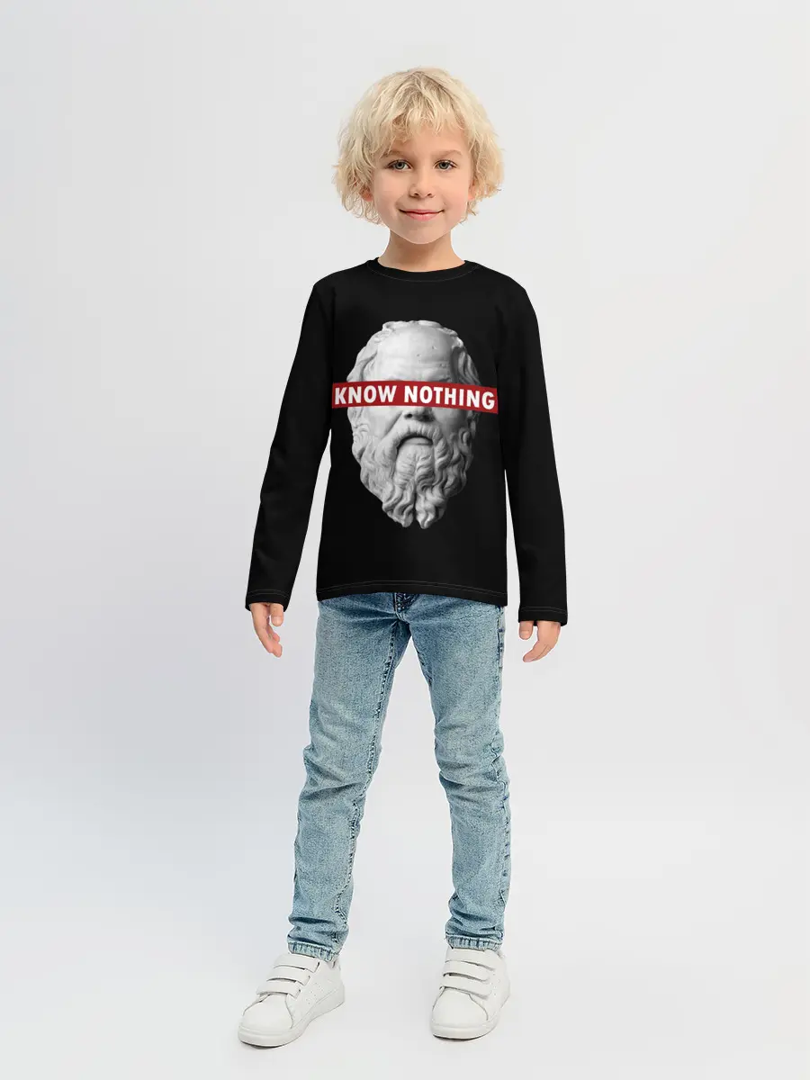 Детский лонгслив / Ничего Не Знаю