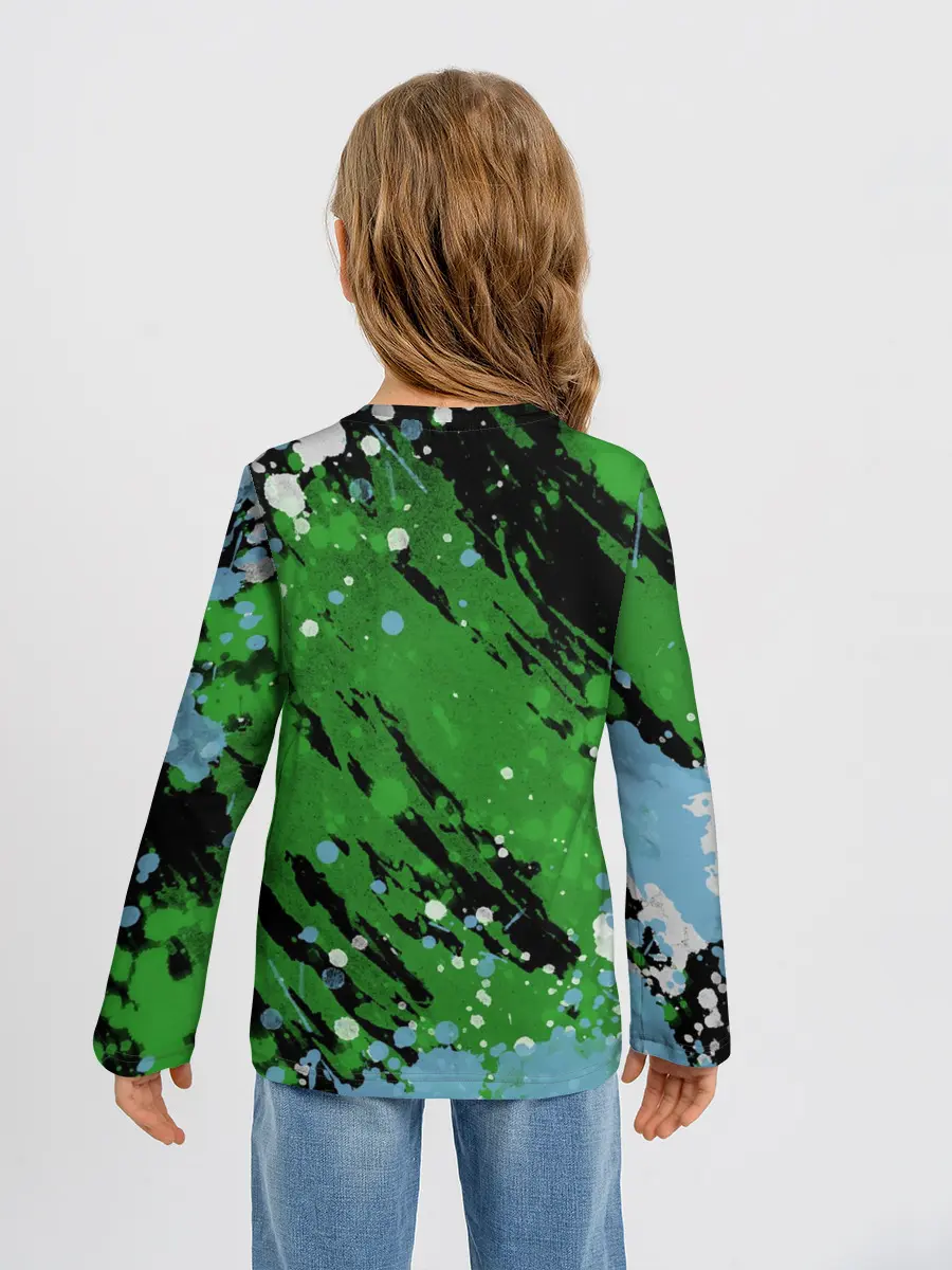 Детский лонгслив / Minecraft / Майнкрафт