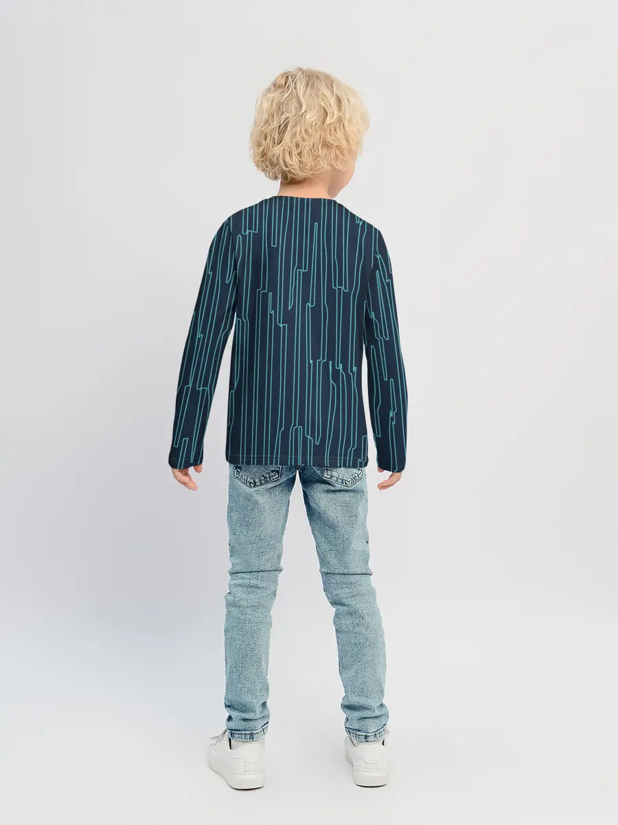 Детский лонгслив / Стильный узор