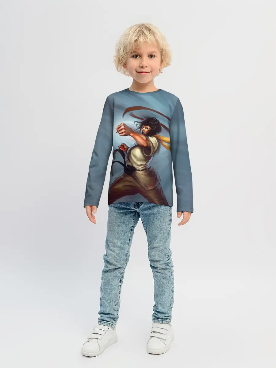 Детский лонгслив / Karate girl