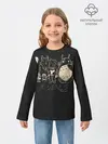 Детский лонгслив / My Neighbor Totoro группа на черном