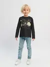 Детский лонгслив / My Neighbor Totoro группа на черном