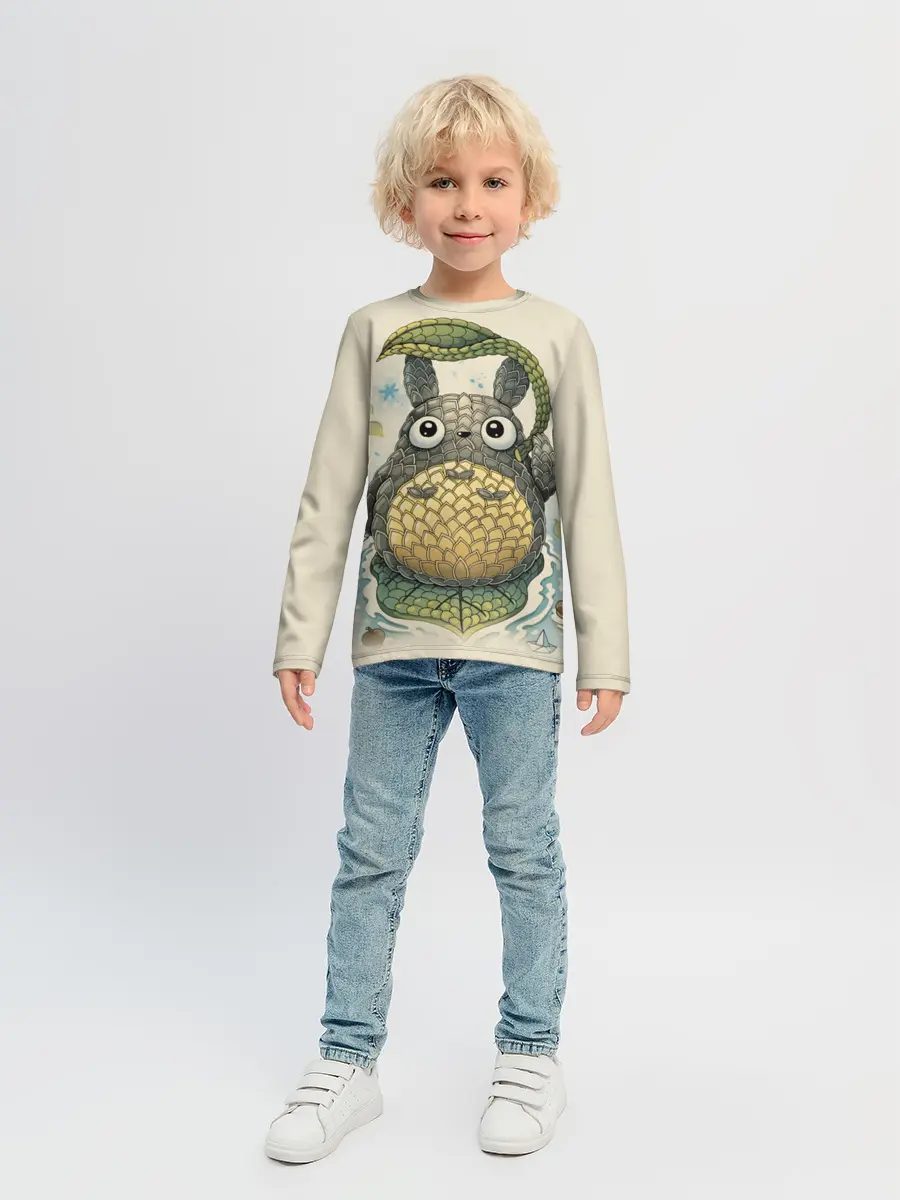 Детский лонгслив / My Neighbor Totoro заяц с чешуей