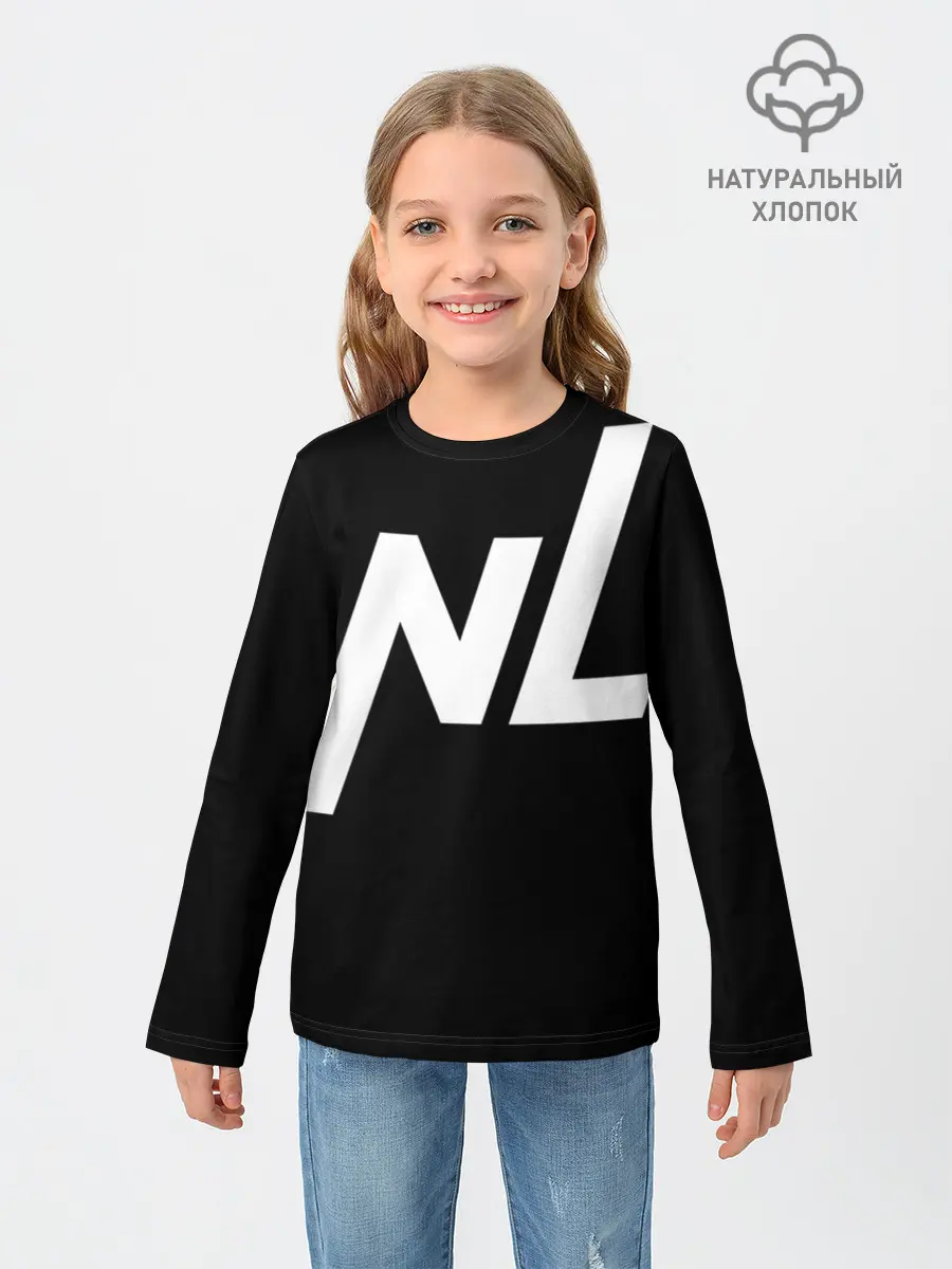 Детский лонгслив / NL logo
