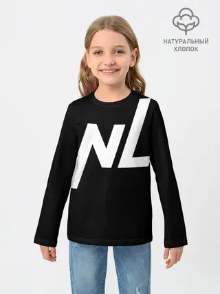 Детский лонгслив / NL logo