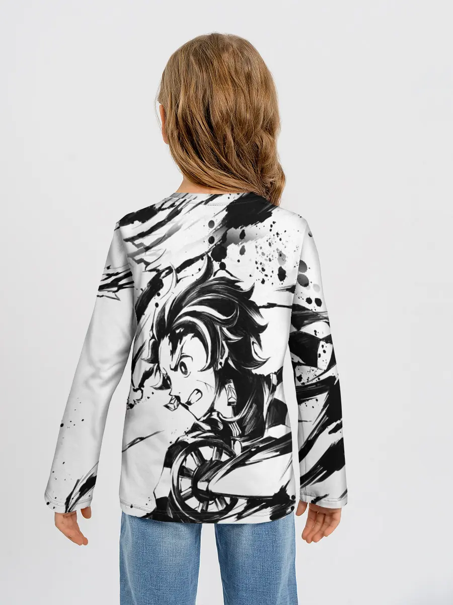 Детский лонгслив / KIMETSU NO YAIBA TANJIRO KAMADO