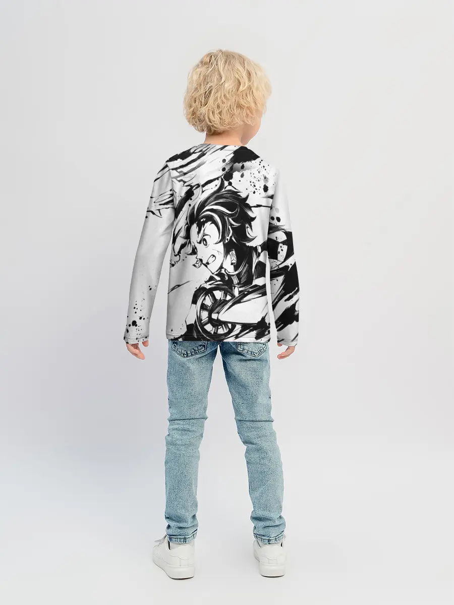 Детский лонгслив / KIMETSU NO YAIBA TANJIRO KAMADO