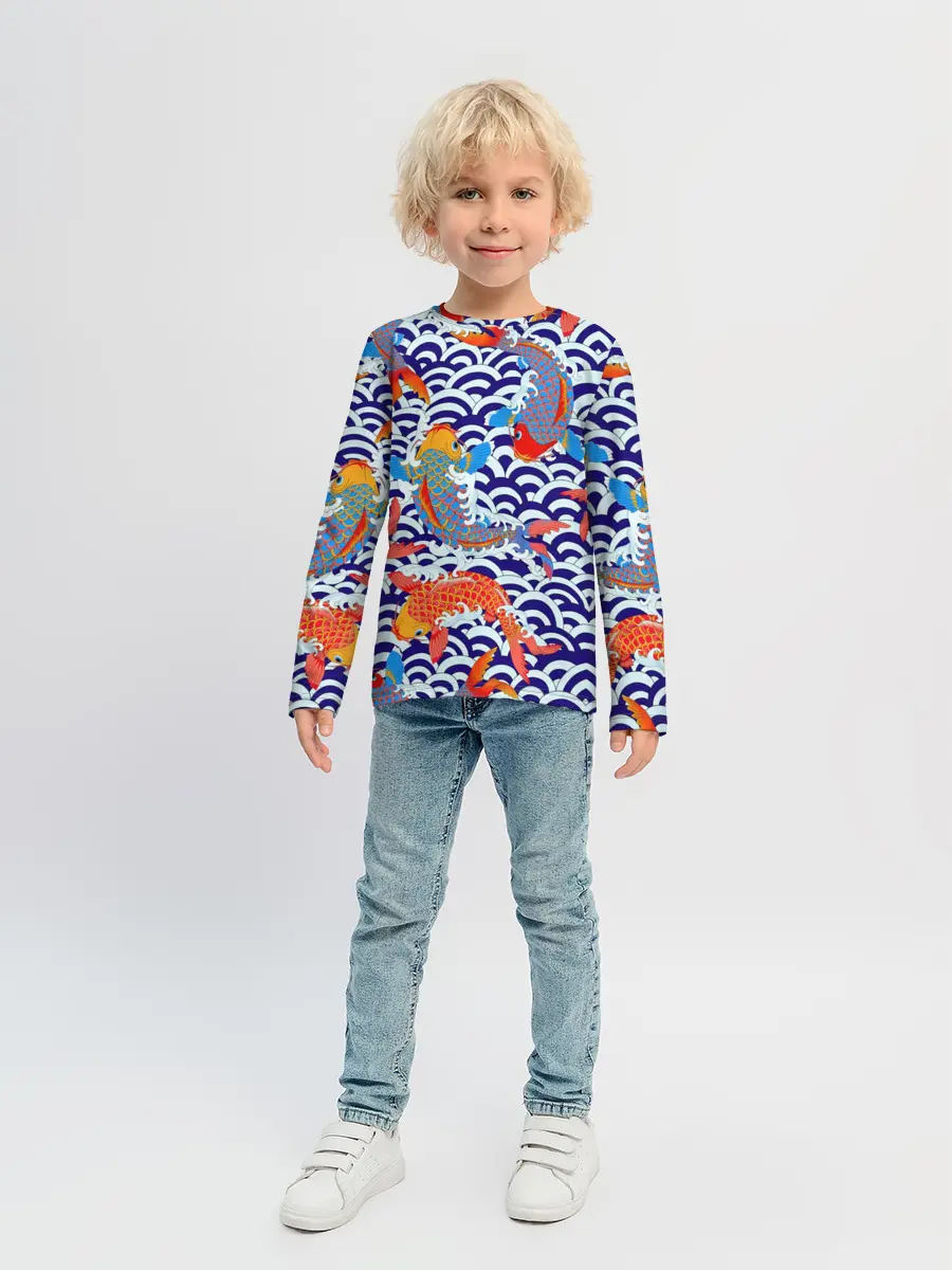 Детский лонгслив / Карп Кои